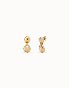 2 Bead earrings (gold or silver)