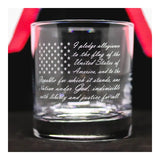Pledge of Allegiance Whiskey Glass