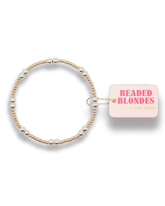 Two-Tone Leah Bracelet, 7.25"