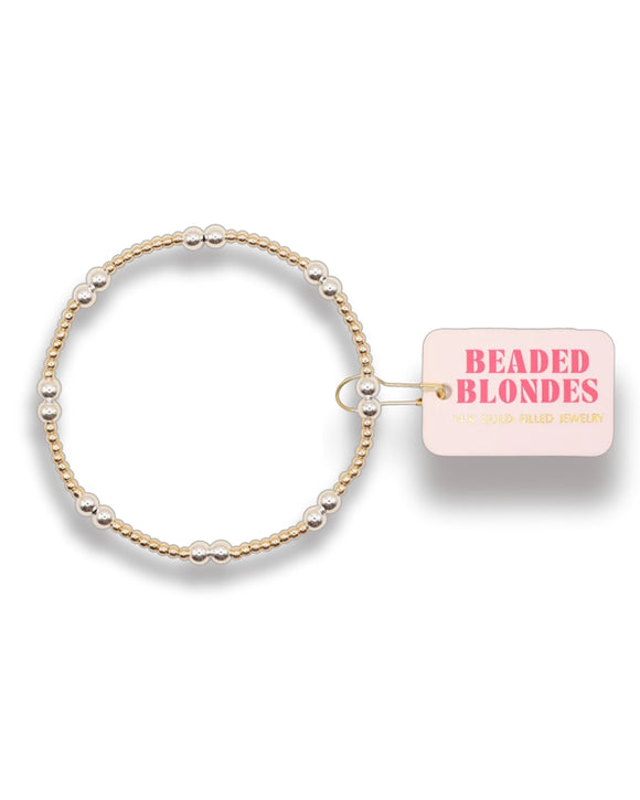 Two-Tone Leah Bracelet, 7.25