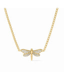 Dragonfly Pavé Delicate Necklace