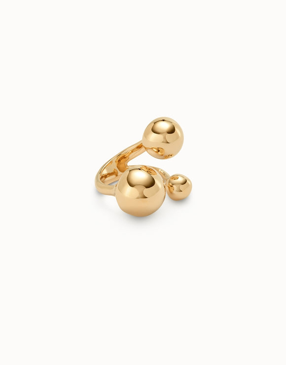 3 Bubble-shaped rings (gold or silver)