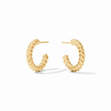 Nassau Hoop earrings, gold