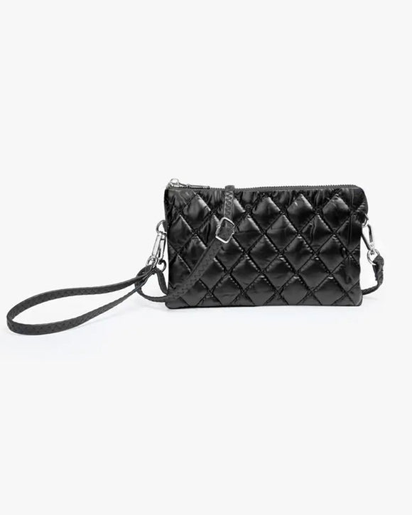 Riley Puffer 3 Compartment Crossbody/Wristlet