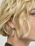 Axis earrings, silver