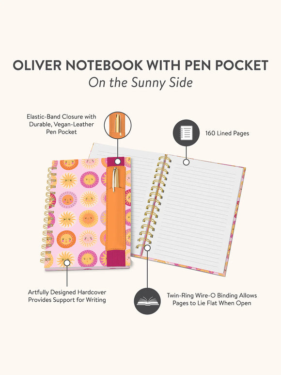 Oliver Notebooks with Pen Pocket