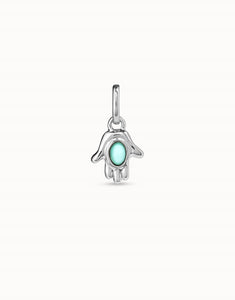 Hamsa charm, silver