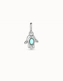 Hamsa charm, silver