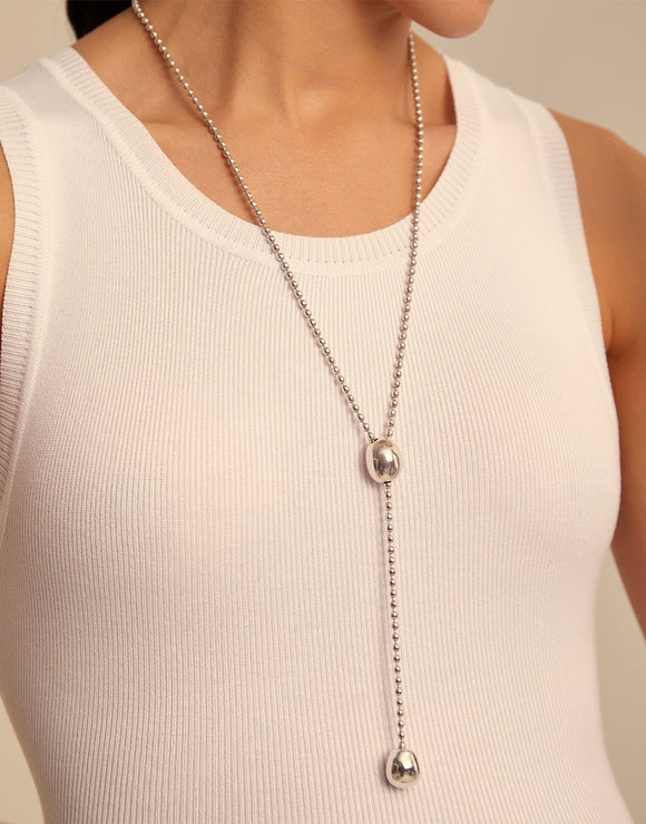Lonely Planet necklace, silver