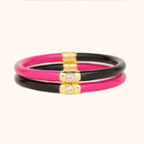 Black/Epic Pink Yin & Yang All Weather Bangles® (AWB®)