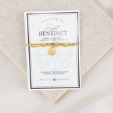 The Little Saints - Saint Benedictine (gold or silver)