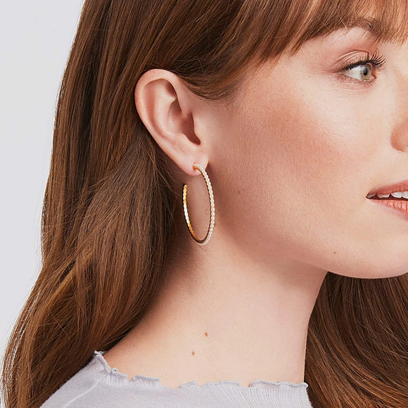 Juliet Hoop Earrings, gold