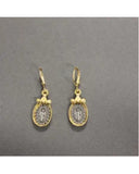 Antique Silver Virgin Mary earrings (ER371)