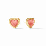 Heart Stud earrings, gold
