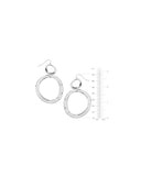 Double Silver Earrings