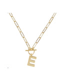 Toggle Initial Necklaces in Gold