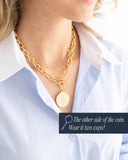 Peruvian Coin Toggle Necklace