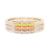 Three Queens All Weather Bangles® (AWB®) - Clear Crystal, Medium