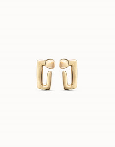 Unusual earrings, gold