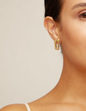 Unusual earrings, gold