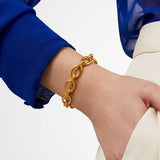 Delphine Link Bracelet, gold