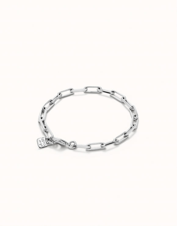 Bracelet with big links (silver)