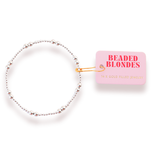 Leah Bracelet, 7.25" (gold or silver)