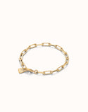 Bracelet with big links (gold)