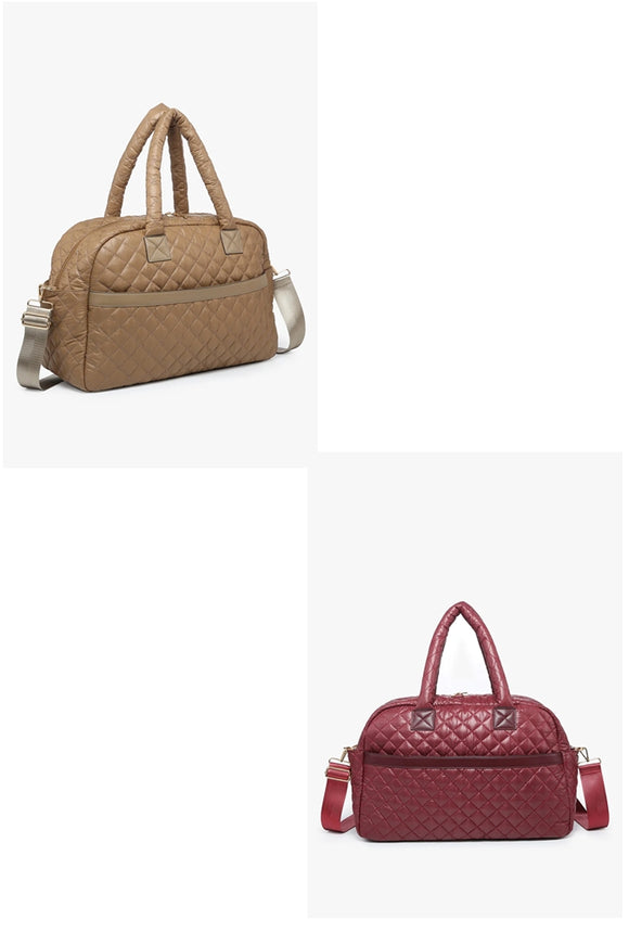 Mills Quilted Nylon Weekender Bag