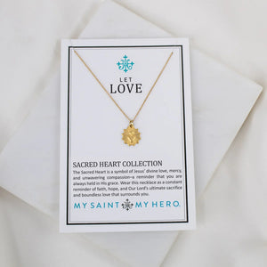 Sacred Heart Necklace (gold)