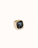 Square-Shaped Finish and Gray Ring (gold)