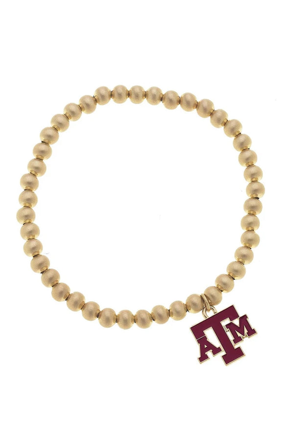 Texas A&M Aggies Ball Bead Stretch Bracelet