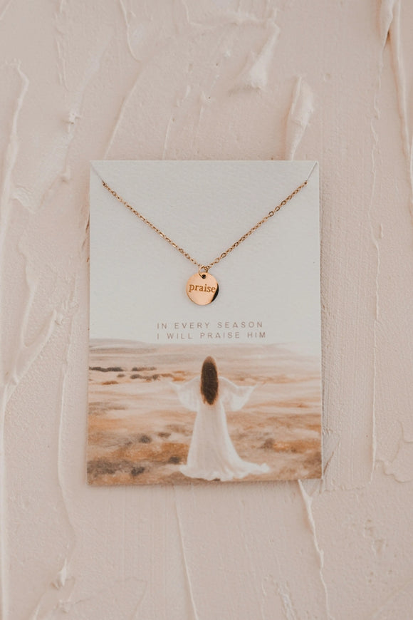 Praise - Disc Necklace