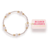 Serena Pearl Bracelet (silver with gold)