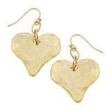 Gold Heart Earrings