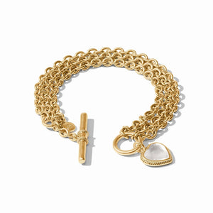 Heart Link Bracelet, gold
