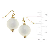 Cotton Pearl Drop Earrings (gold or silver)