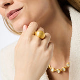 Cobblestone Bombe Ring, gold