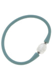 Bali Freshwater Pearl Silicone Bracelet (Asstd Colors)