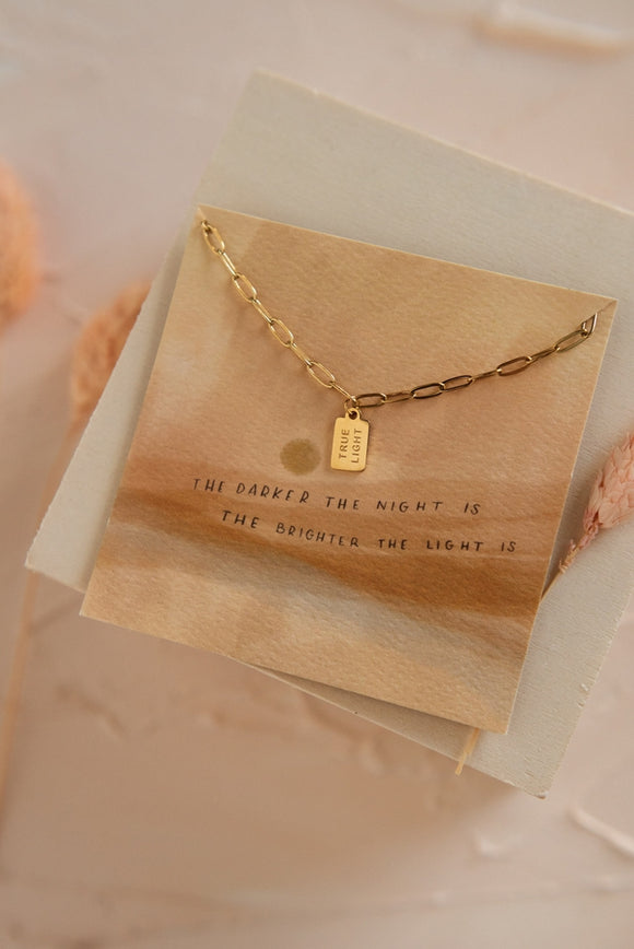 True Light - Mini Tag Necklace