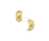 Maude Hoops earrings, gold