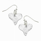 Silver Heart Earrings (Style 2)
