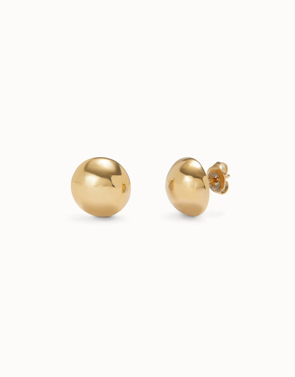 Bead-shaped earrings (gold or silver)