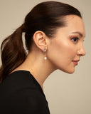 Pearl & Match earrings, silver
