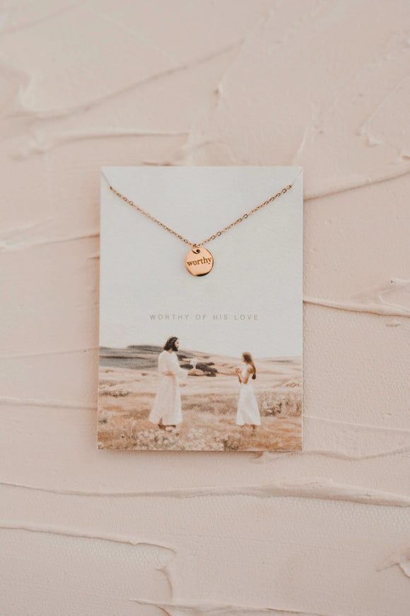 Worthy - Disc Necklace