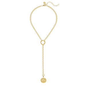 Bee Lariat Necklace, gold