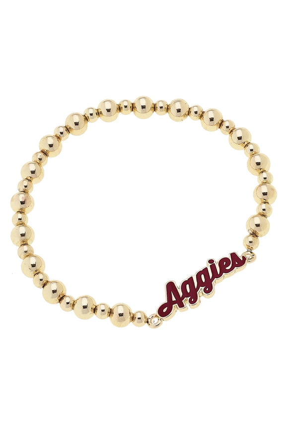 Texas A&M Aggies Autograph Enamel Stretch Bracelet
