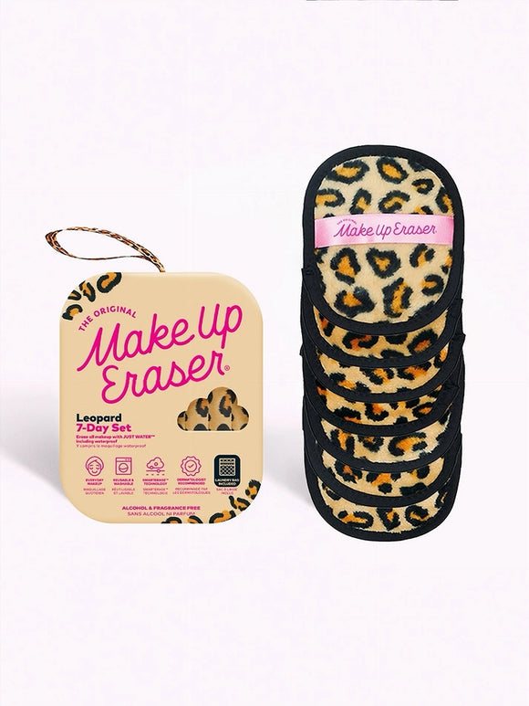 Makeup Eraser, 7-Day Set, Leopard