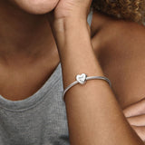 Dad Heart Charm (796458CZ)