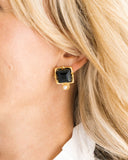London Stud earrings, gold